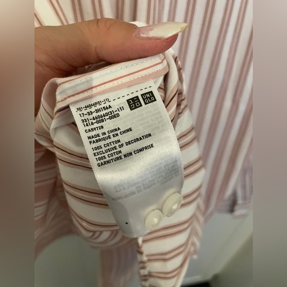 Uniqlo JW Anderson Pink Stripes Shirt - Picture 5 of 5